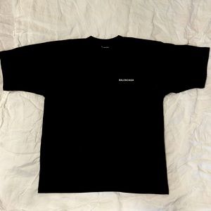 BALENCIAGA MEN'S LOGO T-SHIRT